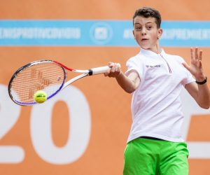 05.06.2020., Osijek - Hrvatski Premier Tenis, turnir humanitarnog karaktera u organizaciji Donne Vekic i njezine obitelji uz pokroviteljstvo Hrvatskog teniskog saveza. Mec muski parovi. Photo: Davor Javorovic/PIXSELL