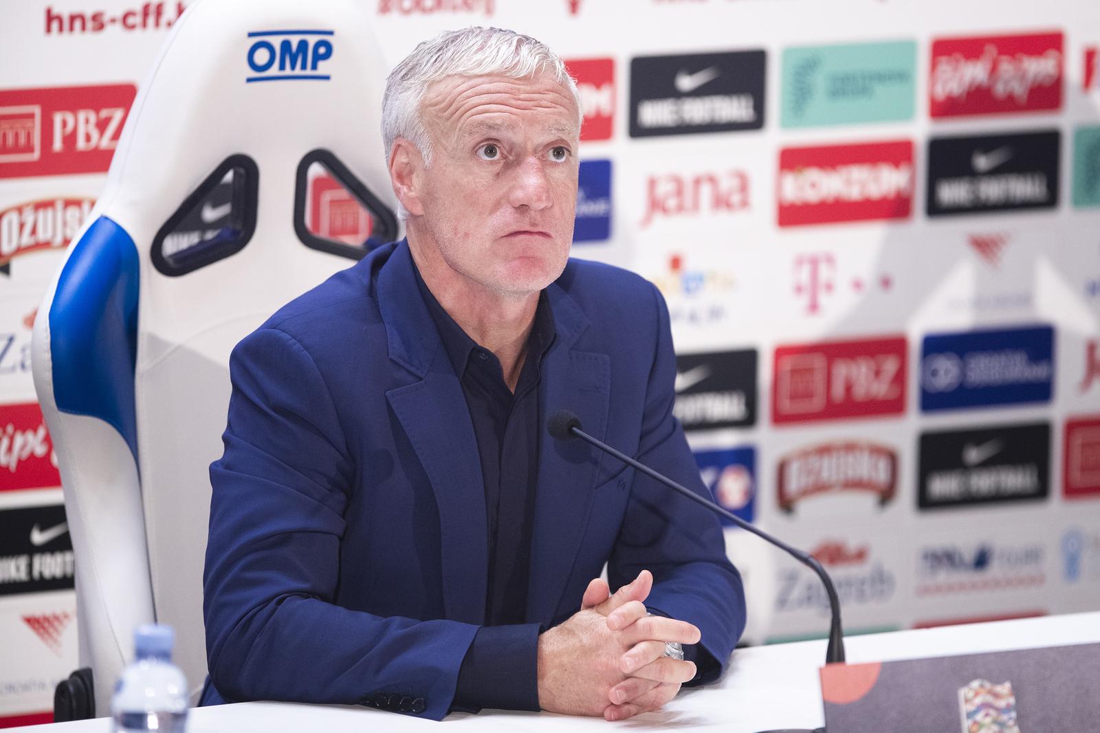 06.06.2022., Stadion Poljud, Split - UEFA Liga nacija, Liga A, skupina 1, 2. kolo, Hrvatska - Francuska. Konferencija za medije nakon utakmice.
Izbornik Francuske Didier Deschamps Photo: Milan Sabic/PIXSELL