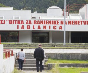 06.10.2020. Jablanica, Bosna i Hercegovina - Dio mosta iz filma "Bitka na Neretvi" ide u prodaju kao staro zeljezo.rrPhoto: Denis Kapetanovic /PIXSELLr