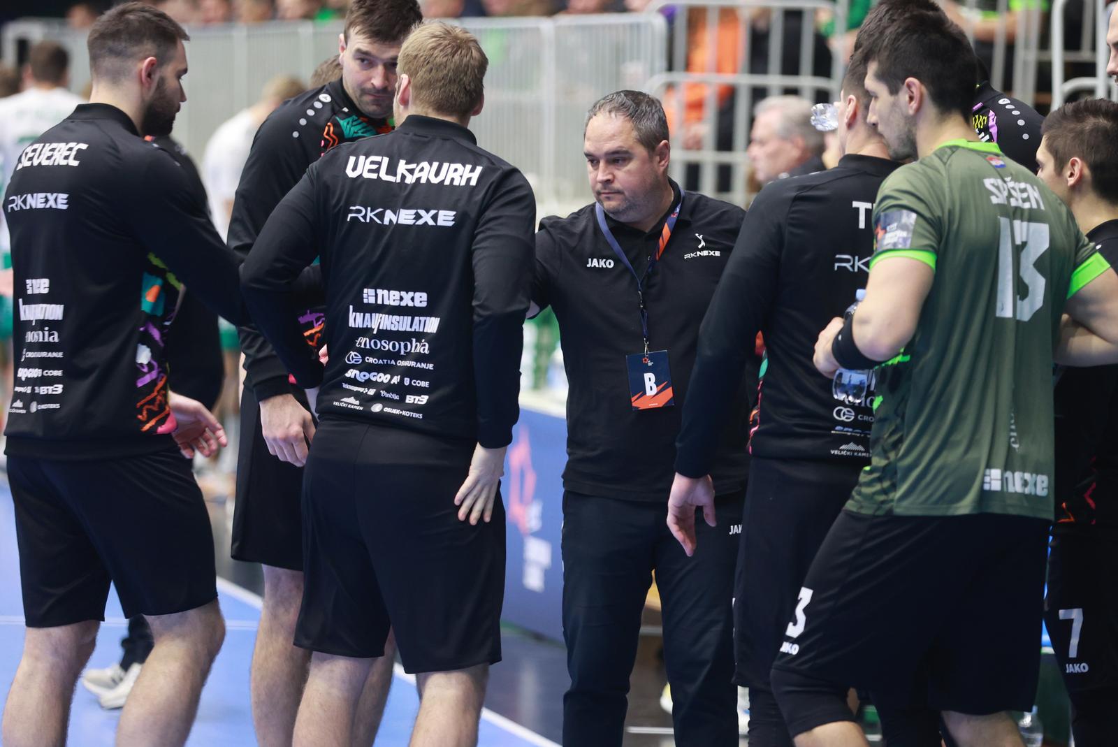 07.02.2023., Sportska dvorana OS kralja Tomislava, Nasice - EHF Europska liga, skupina C, 7. kolo, RK Nexe - Skjern Handbold. Trener Nexea Branko Tamse Photo: Davor Javorovic/PIXSELL
