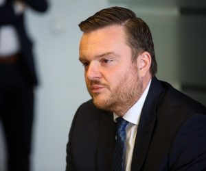 08.03.2023., Zagreb - Na Zagrebackoj burzi potpisan je ugovor o uvrstenju Obveznica Reupublike Hrvatske na burzu. ministar financija Marko Primorac Photo: Zeljko Hladika/PIXSELL