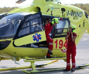 08.09.2015., Omisalj, otok Krk - Helikopterska hitna sluzba u Zracnoj luci Rijeka.r"nPhoto: Goran Kovacic/PIXSELL
