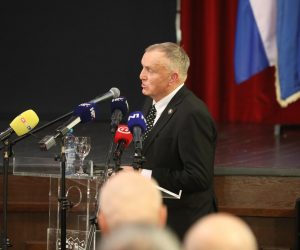 08.12.2022., U Domu HV-a "Zvonimir" odrzana je komemoracija za Pavla Miljavca, bivseg nacelnika Glavnog stozera Oruzanih snaga RH, ministra obrane, saborskog zastupnika i pocasnog predsjednika Hrvatskog generalskog zbora.Marinko Kresic Photo: Robert Anic/PIXSELL