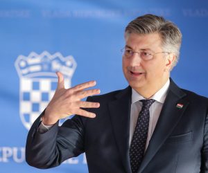 09.03.2023., Zagreb - U NSK-u odrzana je 199. sjednica Vlade. Andrej Plenkovic dao je izjavi za medije nakon sjednice.  Photo: Tomislav Miletic/PIXSELL