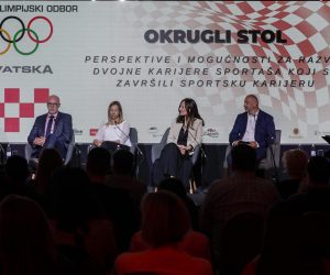 09.05.2022,Zagreb -  U hotelu Westin odrzan je okrugli stol u organizaciji HOO-a pod nazivom "Perspektive i mogucnost za razvoj dvojne karijere sportasa koji su zavrsili sportsku karijeru".Sudionici su :Tomislav Druzak,Irena Bacelic,Snjezana Pejcic,Sinisa Krajac,Tomislav Kristicevic,Sanda Gale,Tomislav Stojak,Gordana Nikolic i Stipe Perisic.  Photo: Jurica Galoic/PIXSELL
