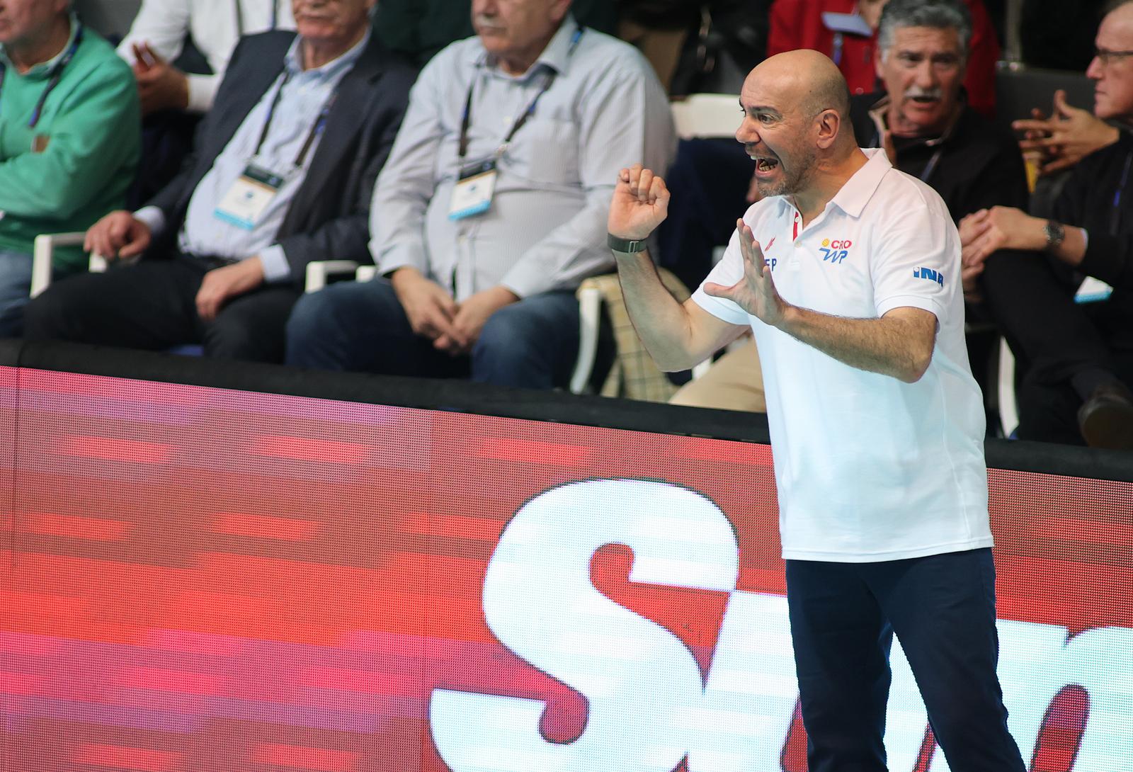 11.03.2023., bazeni Mladost, Zagreb - World Aquatics Svjetski kup u vaterpolu, skupina A, Hrvatska - Italija. Photo: Marko Prpic/PIXSELL