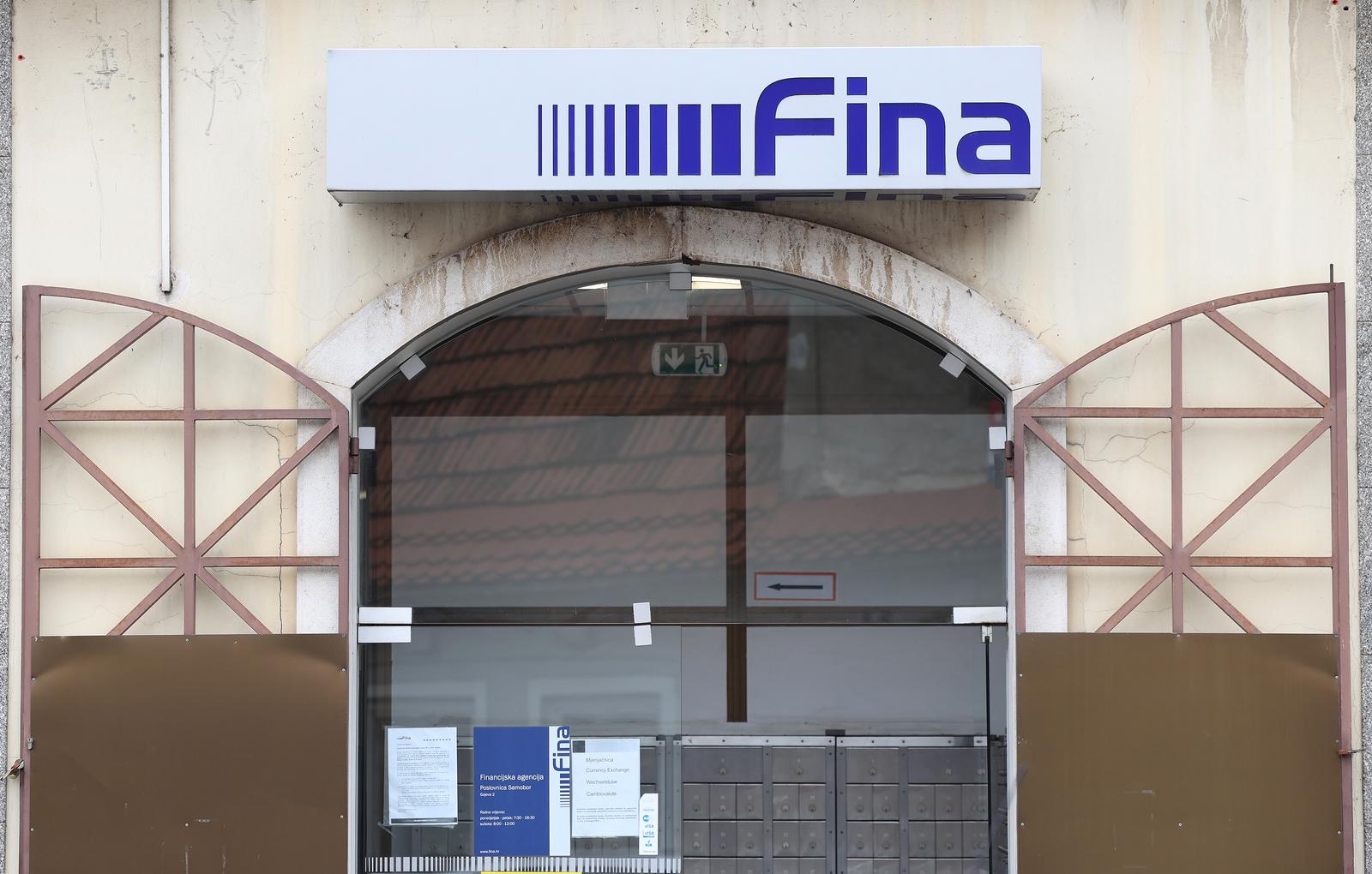 12.10.2021., Samobor - Fina, financijska agencija u Samoboru.  Photo: Marko Prpic/PIXSELL