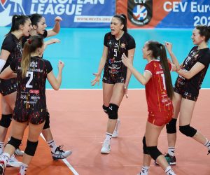 14.02.2023., Dom odbojke Bojan Stranic, Zagreb - MEVZA League Women 2022/2023, HAOK Mladost Zagreb - OK Calcit Kamnik. Photo: Goran Stanzl/PIXSELL