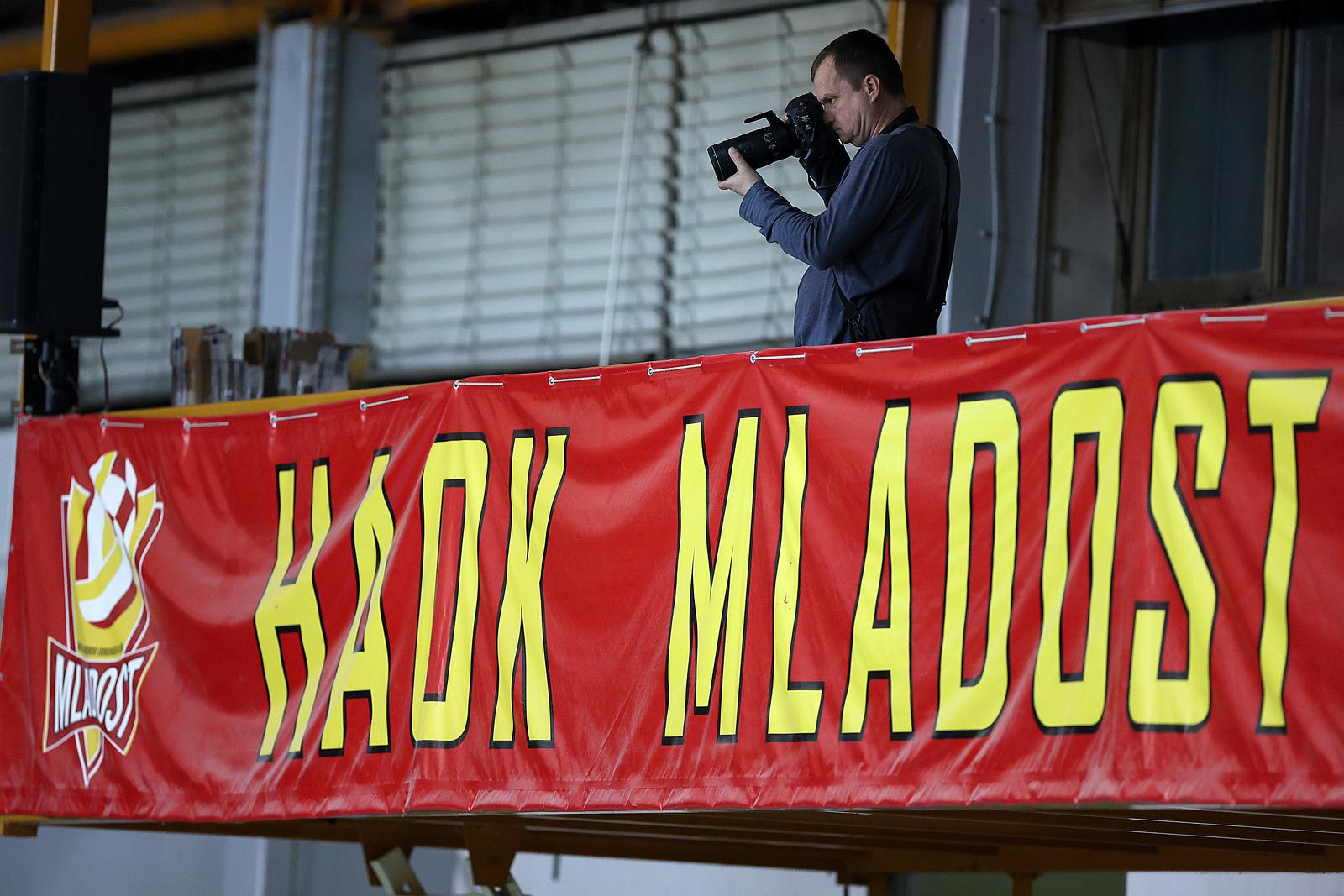 14.02.2023., Dom odbojke Bojan Stranic, Zagreb - MEVZA League Women 2022/2023, HAOK Mladost Zagreb - OK Calcit Kamnik. Damir Krajac, fotoreporter. Photo: Goran Stanzl/PIXSELL