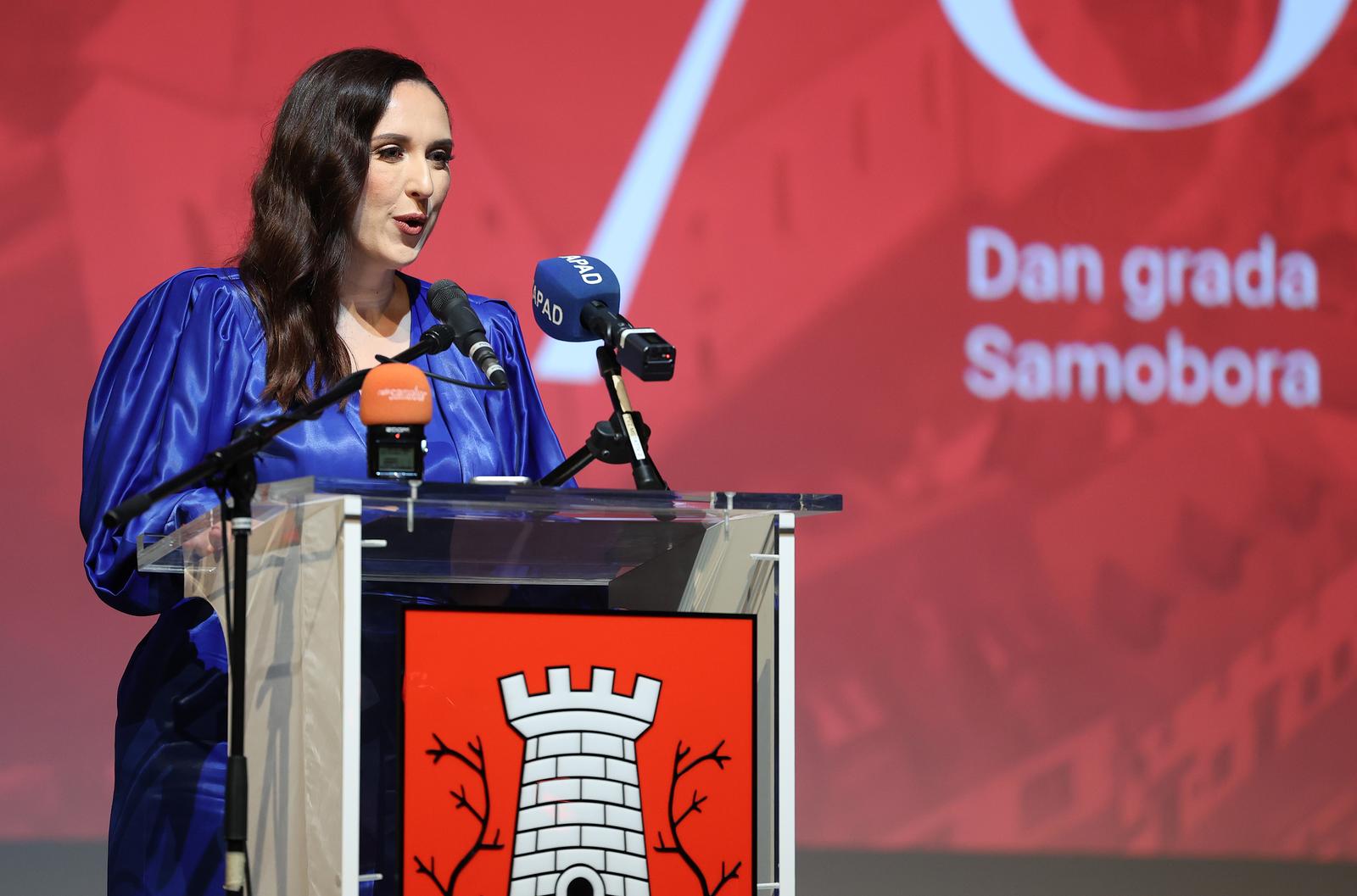 15.10.2022., Samobor - U sklopu proslave 780 rodjendana grada Samobora, gradonacelnica Petra Skrobot odrzala je sjednicu grada i dodjelila nagrade.. Photo: Marko Prpic/PIXSELL