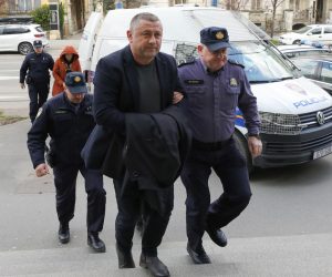 16.03.2023. Osijek - Zupan Damir Dekanic i troje policijskih sluzbenika privedeni su na ispitivanje na Zupanijski sud u Osijeku. Photo: Dubravka Petric/PIXSELL