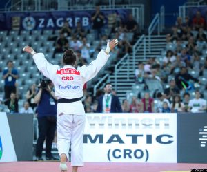 16.07.2022., Zagreb - JF World Judo Tour Zagreb Grand Prix 2022. Zene do 70 kg, borba za zlatnu medalju. Barbara Matic (Hrvatska) - Miriam Butkereit  (Njemacka). Barbara Matic  Photo: Zeljko Hladika/PIXSELL