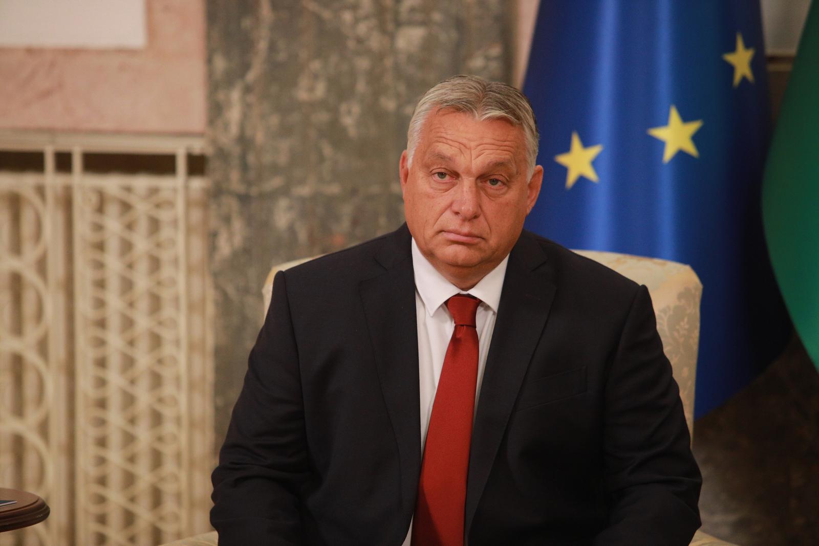 16, September, 2022, Belgrade - The President of the Republic of Serbia, Aleksandar Vucic, met with the Prime Minister of Hungary, Viktor Orban. Viktor Orban. Photo: Milos Tesic/ATAImages.

16, septembar, 2022, Beograd - Predsednik Republike Srbije Aleksandar Vucic sastao se sa premijerom Madjarske Viktorom Orbanom. . Photo: Milos Tesic/ATAImages. Photo: Milos Tesic/PIXSELL
