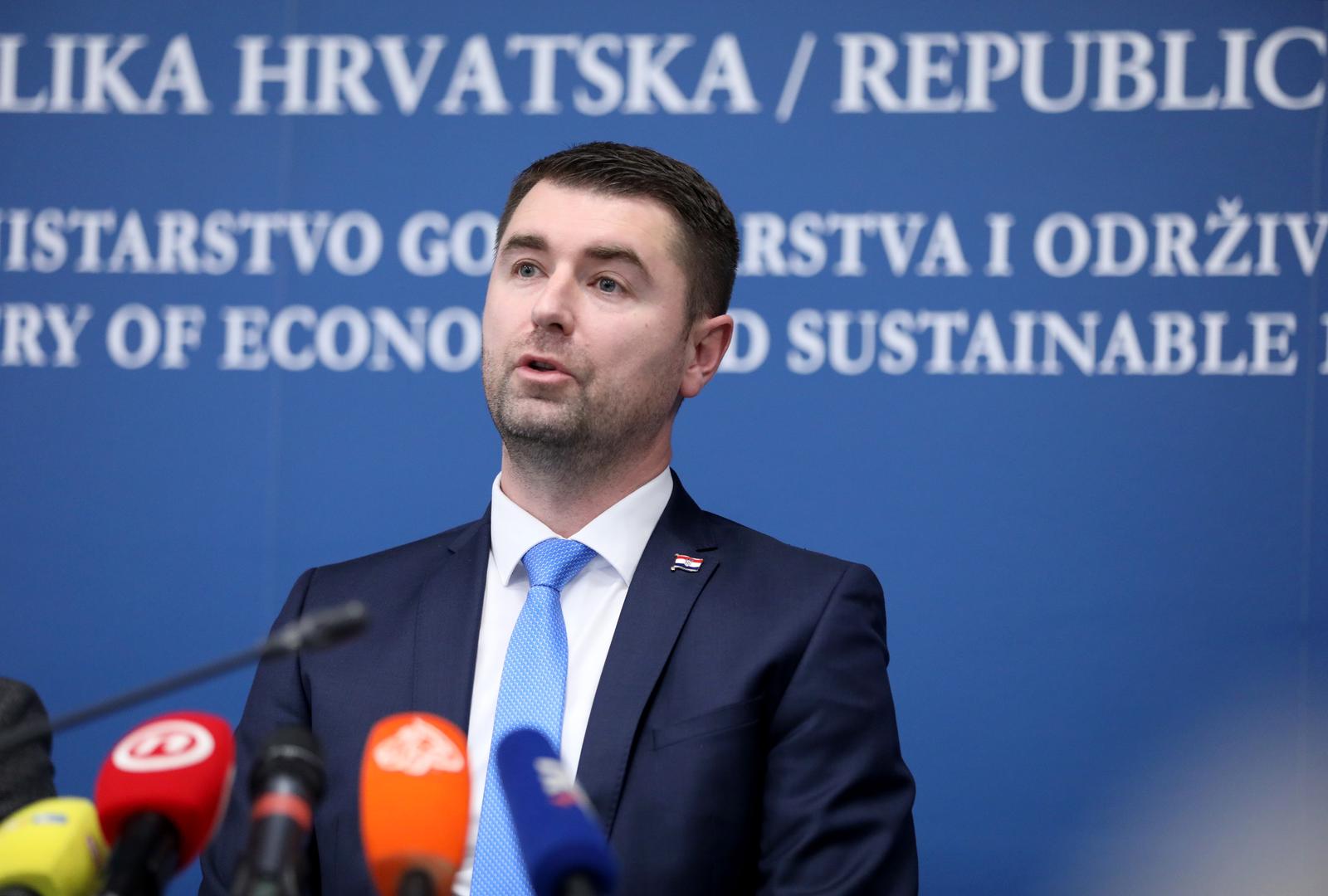 17.02.2023., Zagreb - Ministar gospodarstva i održivog razvoja Davor Filipović predstavio je aplikaciju "Kretanje – cijena" Photo: Slaven Branislav Babic/PIXSELL