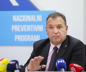 17.03.2023., Zagreb - U Ministarstvu zdravstva predstavljen je pilot projekt preventivnih zdravstvenih pregleda. Na konferenciji za medije su sudjelovali ministar zdravstva Vili Beros te HZJZ-a Tomislav Benjak. Vili Beros. Photo: Tomislav Miletic/PIXSELL