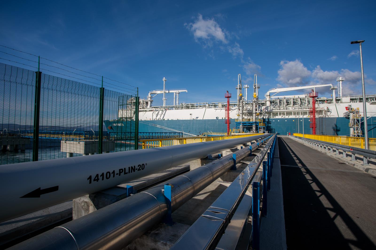 15.12.2021., Krk - LNG Terminal Krk - Omisalj. 
      Photo: Nel Pavletic/PIXSELL