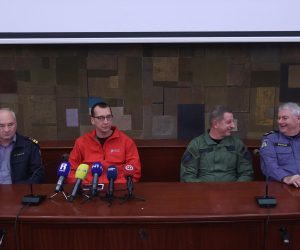 19.03.2023., Rijeka - Konferencija za medije nakon uspjesne neutralizacije mine zaostale iz Drugog svjetskog rata.   Photo: Nel Pavletic/PIXSELL