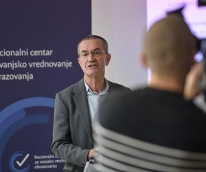20.01.2023., Zagreb - Ravnatelj Nacionalnog centra za vanjsko vrednovanje obrazovanja Vinko Filipovic predstavio je rezultate nacionalnih ispita provedenih u listopadu 2022. godine u petom razredu na uzorku od 81 osnovne skole. Photo: Igor Soban/PIXSELL