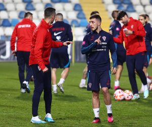 20.03.2023., Split - Na stadionu Hrvatski vitezovi odrzan je trening hrvatske nogometne reprezentacije uoci utakmice kvalifikacija za EURO 2024. koju igraju protiv Walesa. Josip Juranovic Photo: Miroslav Lelas/PIXSELL