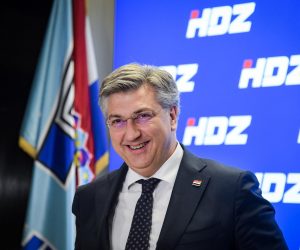 20.03.2023., Zagreb - Predsjednik Vlade RH i HDZ-a Andrej Plenkovic odrzao je konferenciju za medije nakon sjednice sireg Predsjednistva stranke u sredisnjici HDZ-a na Trgu zrtava fasizma. Photo: Josip Regovic/PIXSELL
