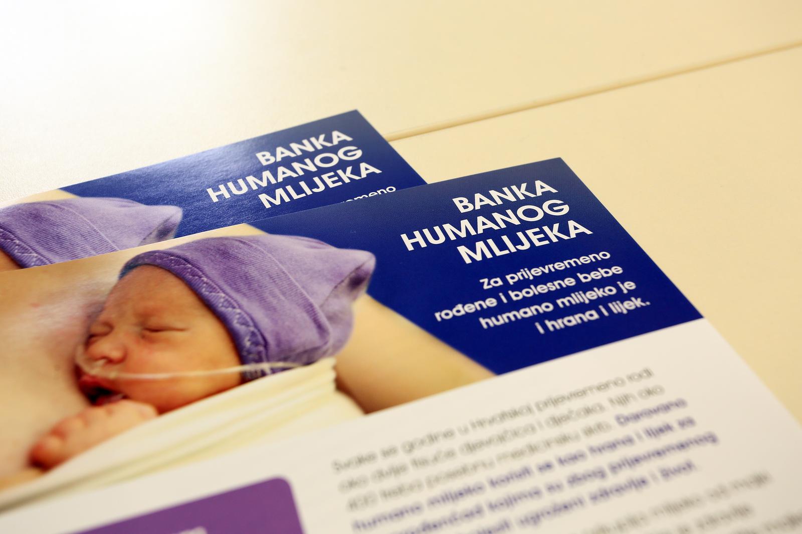 21.11.2019.,Zagreb - Reportaza iz Banke humanog mlijeka. Voditeljica projekta dr. Anita Pavicic Bosnjak. Lorena Tadic sa svojom bebicom na odjelu. Photo: Emica Elvedji/PIXSELL