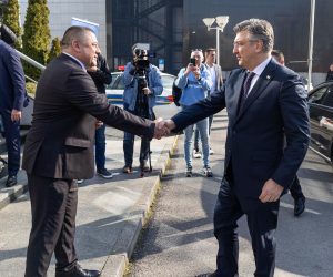 22.02.2023. Vukovar, Hotel Lav - Obiljezavanje 33. godine djelovanja Hrvatske demokratske zajednice. Na obiljezavanju je sudjelovao predsjednik Vlade i predsjednik HDZ-a Andrej Plenkovic. Photo: Davor Javorovic/PIXSELL
