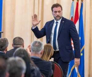 22.02.2023. Vukovar, Hotel Lav - Obiljezavanje 33. godine djelovanja Hrvatske demokratske zajednice. Na obiljezavanju je sudjelovao predsjednik Vlade i predsjednik HDZ-a Andrej Plenkovic. Photo: Davor Javorovic/PIXSELL