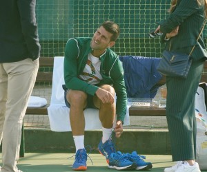 22, February, 2023, Belgrade - The best tennis player in the world, Novak Djokovic, appeared before the media after training on the courts of the Novak Tennis Center in Dorcol. Novak Djokovic.    

22, februar, 2023, Beograd - Najbolji teniser sveta Novak Djokovic izasao je pred medije nakon treninga na terenima Teniskog centra Novak na Dorcolu.     Photo: Antonio Ahel/ATAImages/PIXSELL