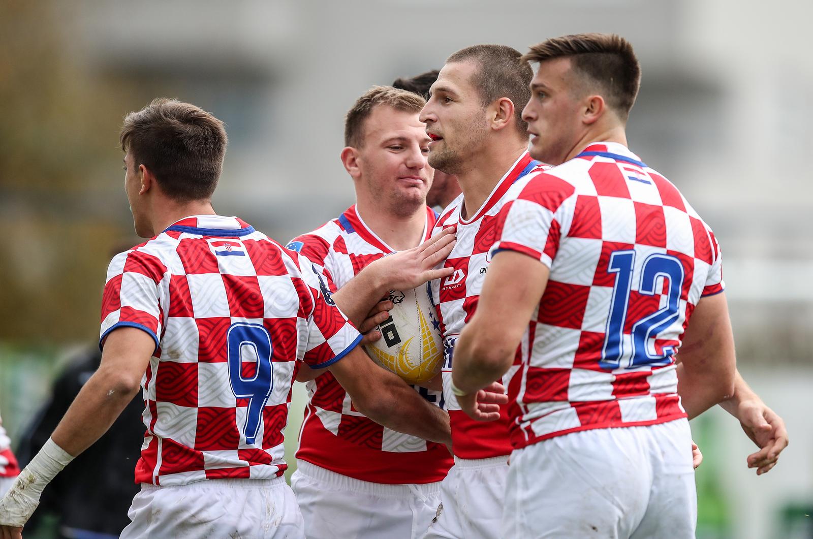22.10.2022., NSC Stjepan Spajic, Zagreb - Europsko prvenstvo Trophy divizije, Hrvatska - Ukrajina. Nik Jurisic Photo: Slavko Midzor/PIXSELL