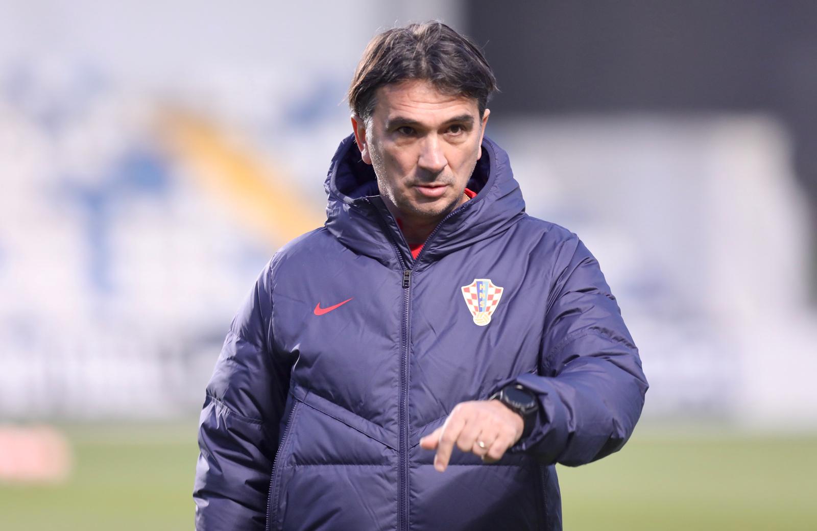 23.03.2023., Split - Na stadionu Hrvatski vitezovi odrzan je trening hrvatske nogometne reprezentacije uoci utakmice kvalifikacija za EURO 2024. koju igraju protiv Walesa. izbodnik Hrvatske Zlatko Dalic Photo: Ivo Cagalj/PIXSELL