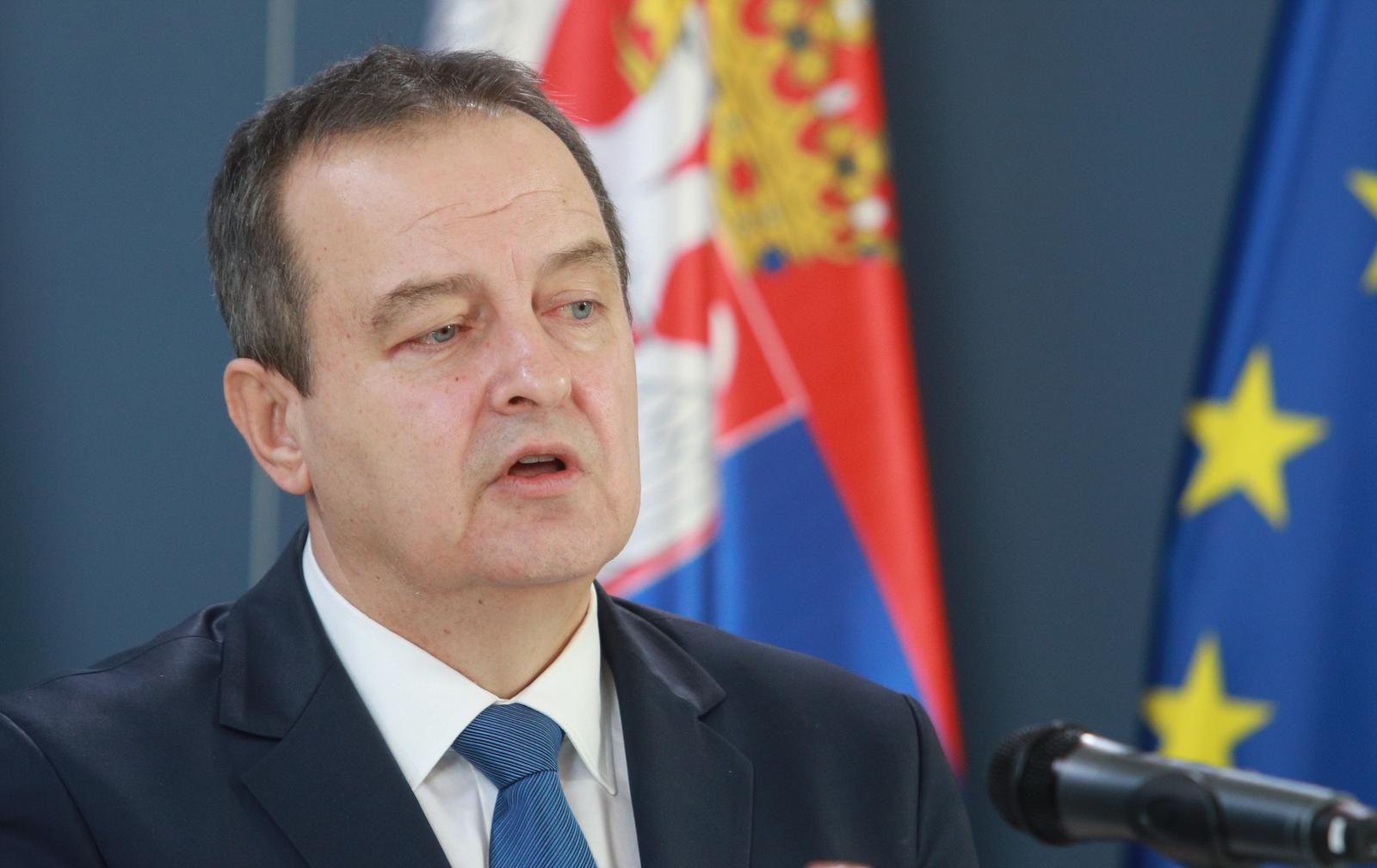 24, February, 2023, Belgrade - Minister of Foreign Affairs Ivica Dacic met with Minister of Foreign Affairs of Bosnia and Herzegovina Elmedin Konakovic. Ivica Dacic. Photo: Milos Tesic/ATAImages

24, februar, 2023, Beograd - Ministar spoljnih poslova Ivica Dacic sastao se ministrom spoljnih poslova Bosne i Hercegovine Elmedinom Konakovicem. Photo: Milos Tesic/ATAImages Photo: Milos Tesic/ATA Images/PIXSELL