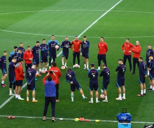 24.03.2023., Split - Na stadionu Poljud odrzan je trening hrvatske nogometne reprezentacije uoci kvalifikacijske utakmice za Europsko prvenstvo 2024. protiv Walesa. Photo: Miroslav Lelas/PIXSELL