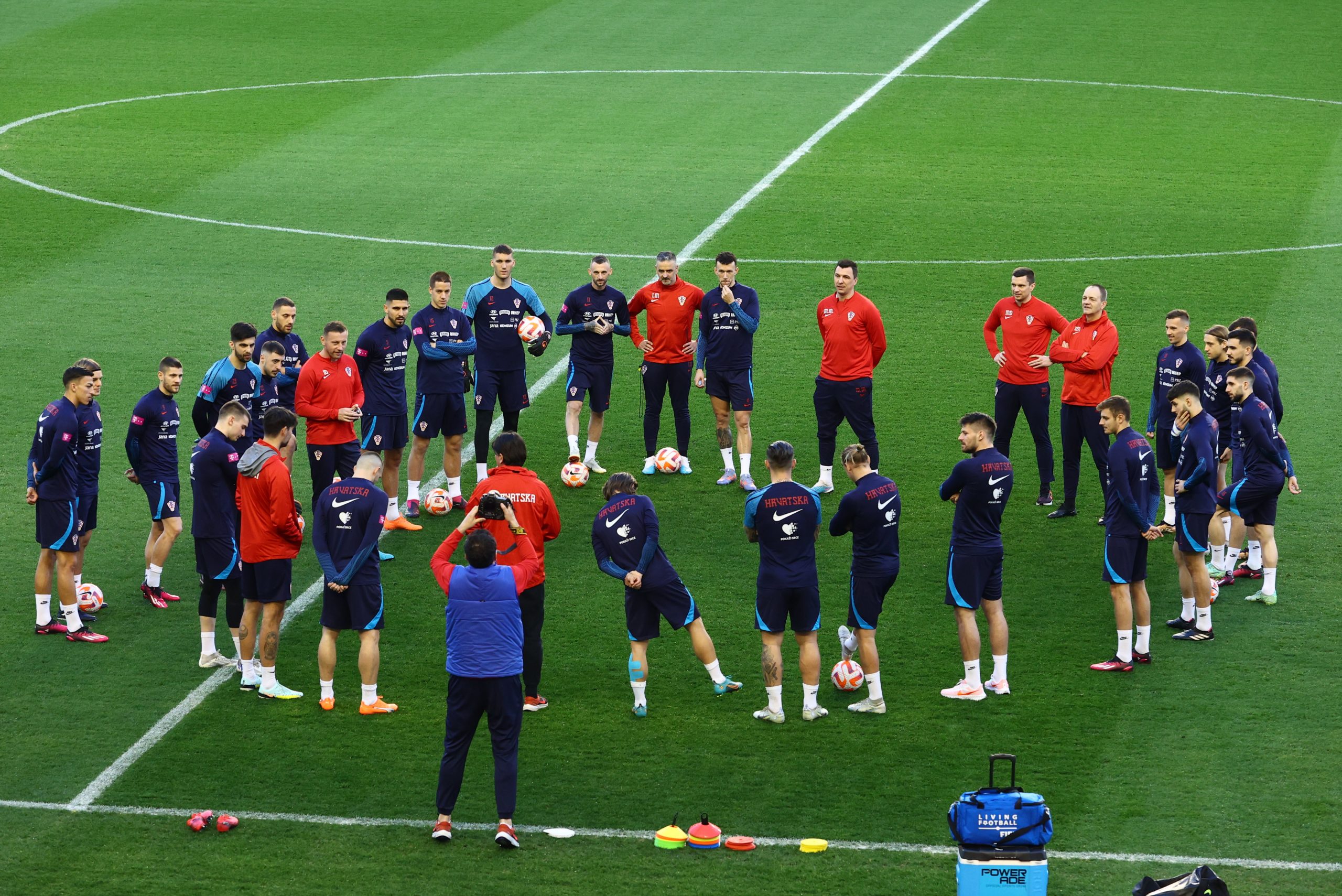 24.03.2023., Split - Na stadionu Poljud odrzan je trening hrvatske nogometne reprezentacije uoci kvalifikacijske utakmice za Europsko prvenstvo 2024. protiv Walesa. Photo: Miroslav Lelas/PIXSELL