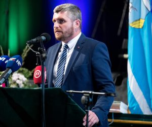 24.6.2021. Delnice -Predsjednik Republike Zoran Milanovic sudjelovao je na svecanoj sjednici Gradskog vijeca Grada Delnica u prigodi obiljezavanja Dana Grada i Zupe sv. Ivana Krstitelja. Photo: Nel PavleticPIXSELL