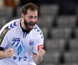 24.11.2019., Arena Zagreb, Zagreb - VELUX EHF Liga prvaka, skupina A, 9. kolo, RK PPD Zagreb - RK Elverum Handbal. Bicanic Damir."nPhoto: Goran Stanzl/PIXSELL