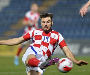 25.03.2022. Varazdin - 
Kvalifikacijska utakmica reprezentacija U-21 za Europsko prvenstvo 2023. godine izmedju Hrvatske i Austrije. Mario Vuskovic

 Photo: Marko Jurinec/PIXSELL