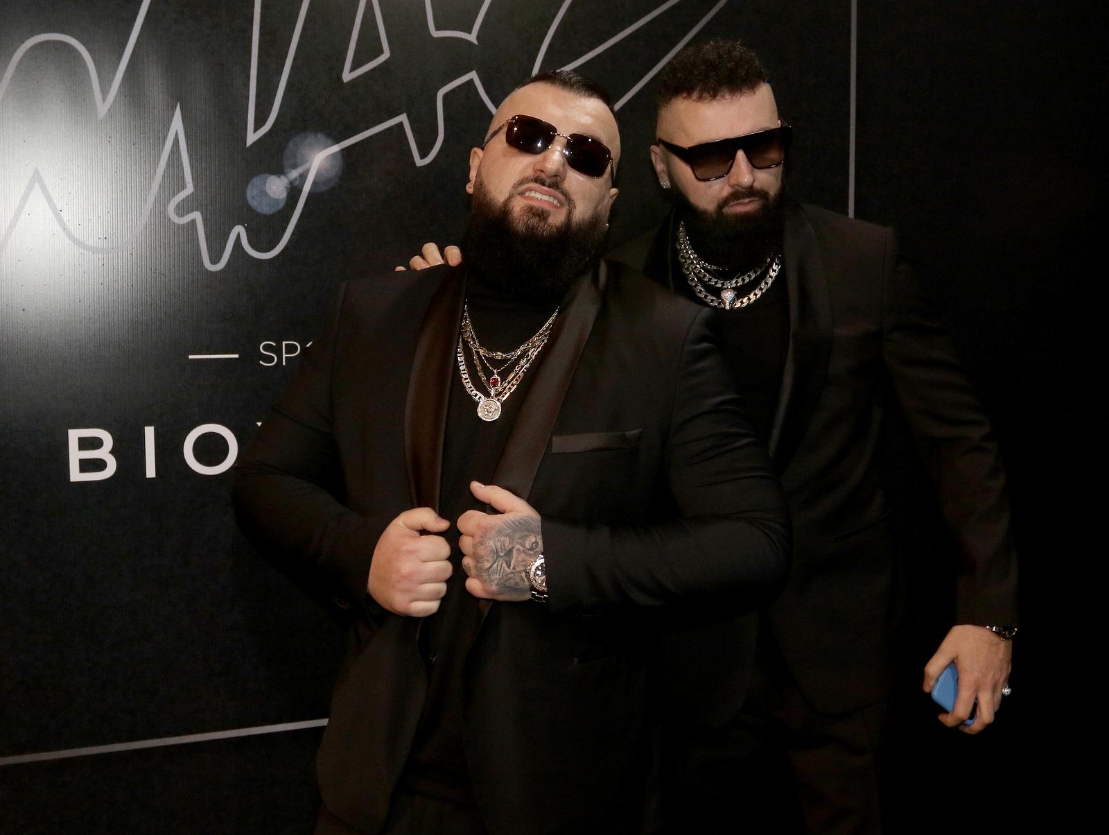 27, January, 2020, Belgrade - MAC awards 2020 held in Stark arena. Jala Brat and Buba Corelli. Photo: Antonio Ahel/ATAImages."n"n27, januar, 2020, Beograd - Dodela muzickih nagrada MAC 2020 odrzan u Stark areni. Foto: Antonio Ahel/ATAImages.