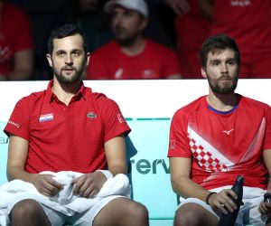 25.11.2022., Malaga - Jose Maria Martin Carpena Arena. Davis Cup by Rakuten. Polufinale, parovi Matthew Ebden/Max Purcell v Nikola Mektic/Mate Pavic, Photo: Sanjin Strukic/PIXSELL