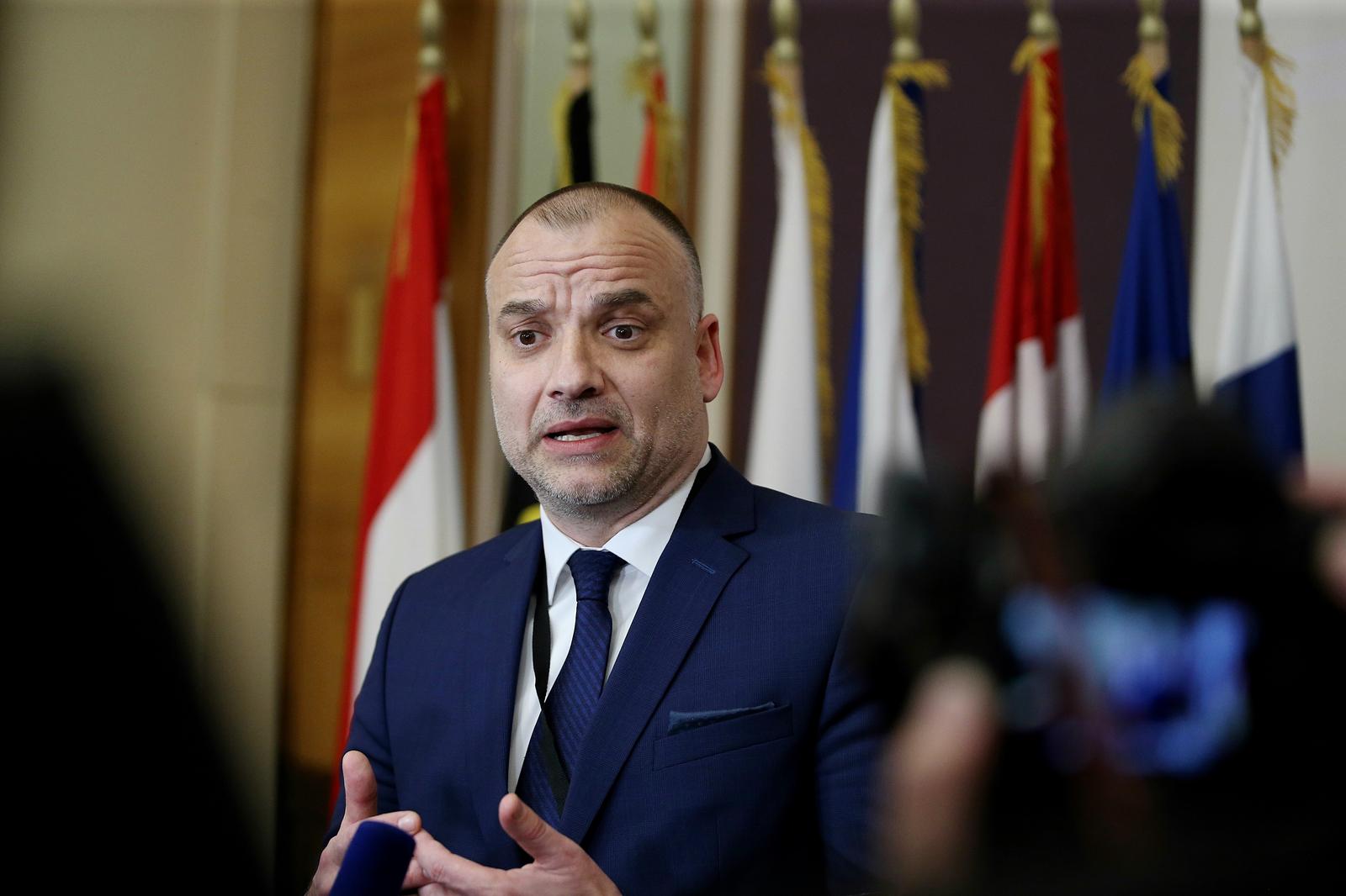 26.02.2020., hotel Westin, Zagreb - Konferencija "Europski obavjestajni kolegij - potpisivanje pisma namjere". Daniel Markic. rPhoto: Dalibor Urukalovic/PIXSELL