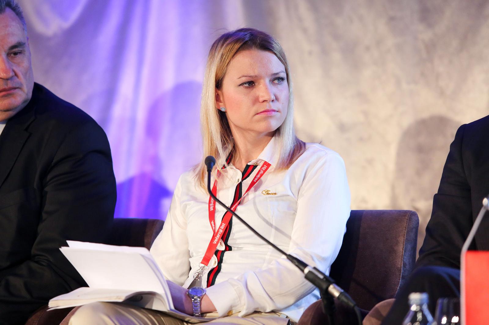 26.03.2018. Zagreb - Hotel Westin. U organizaciji Vecernjeg lista odrzana je konferencija "Hrvatska kakvu trebamo-buducnost hrvatskog zdravstva". Panel diskusija, kakvo nam zdravstvo treba. Jasna Karacic. rPhoto: Luka Stanzl/PIXSELL