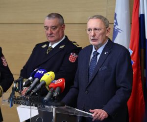 24.03.2023., Kastel Stafilic- Potpredsjednik Vlade i ministar unutarnjih poslova Davor Bozinovic nazocio je prigodnom programu obiljezavanja pocetka rada zracnih luka bez granicnih kontrola.
Davor Bozinovic Photo: Miroslav Lelas/PIXSELL