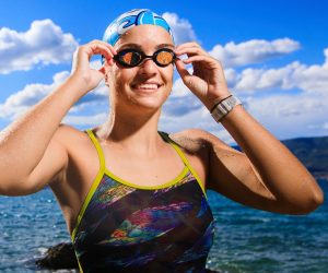 26.05.2020., Split - Dina Levacic, hrvatska daljinska plivacica i prva Hrvatica koja je preplivala La Manche. Dina je preplivala cetiri od velikih sedam plivackih maratona poznatih kao Oceanovih sedam.rPhoto: Milan Sabic/PIXSELL