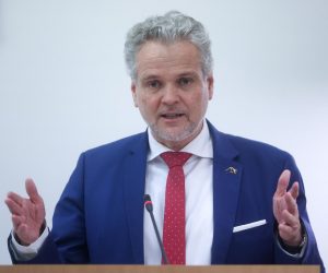 27.02.2023., Sarajevo, Bosna i Hercegovina - Pocetak projekta "Testni projekat EU za uvodjenje novih tehnologija u izborni proces u BiH“. Photo: Armin Durgut/PIXSELL