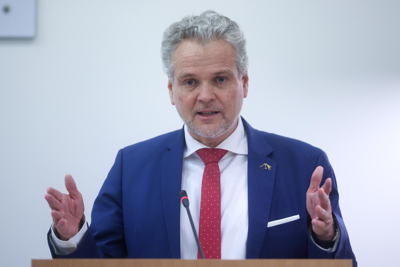 27.02.2023., Sarajevo, Bosna i Hercegovina - Pocetak projekta "Testni projekat EU za uvodjenje novih tehnologija u izborni proces u BiH“. Photo: Armin Durgut/PIXSELL