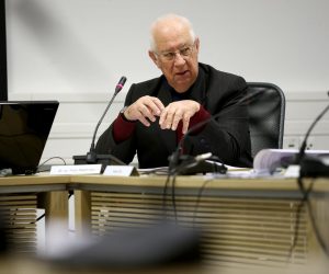 28.02.2017., Zagreb - Sjednica Programskog vijeca HRT-a, na kojoj se izmedju ostaloga raspravljalo o ispunjenju obveza Hrvatske radiotelevizije uredjenih ugovorom s Vladom, ali i o nerijesenim zakljuccima" o ugovaranju neovisne produkcije na HRT-u i programske sheme javne radiotelevizije. Programsko vijece HRTa  Ivica Mastruko.rPhoto: Igor Kralj/PIXSELL