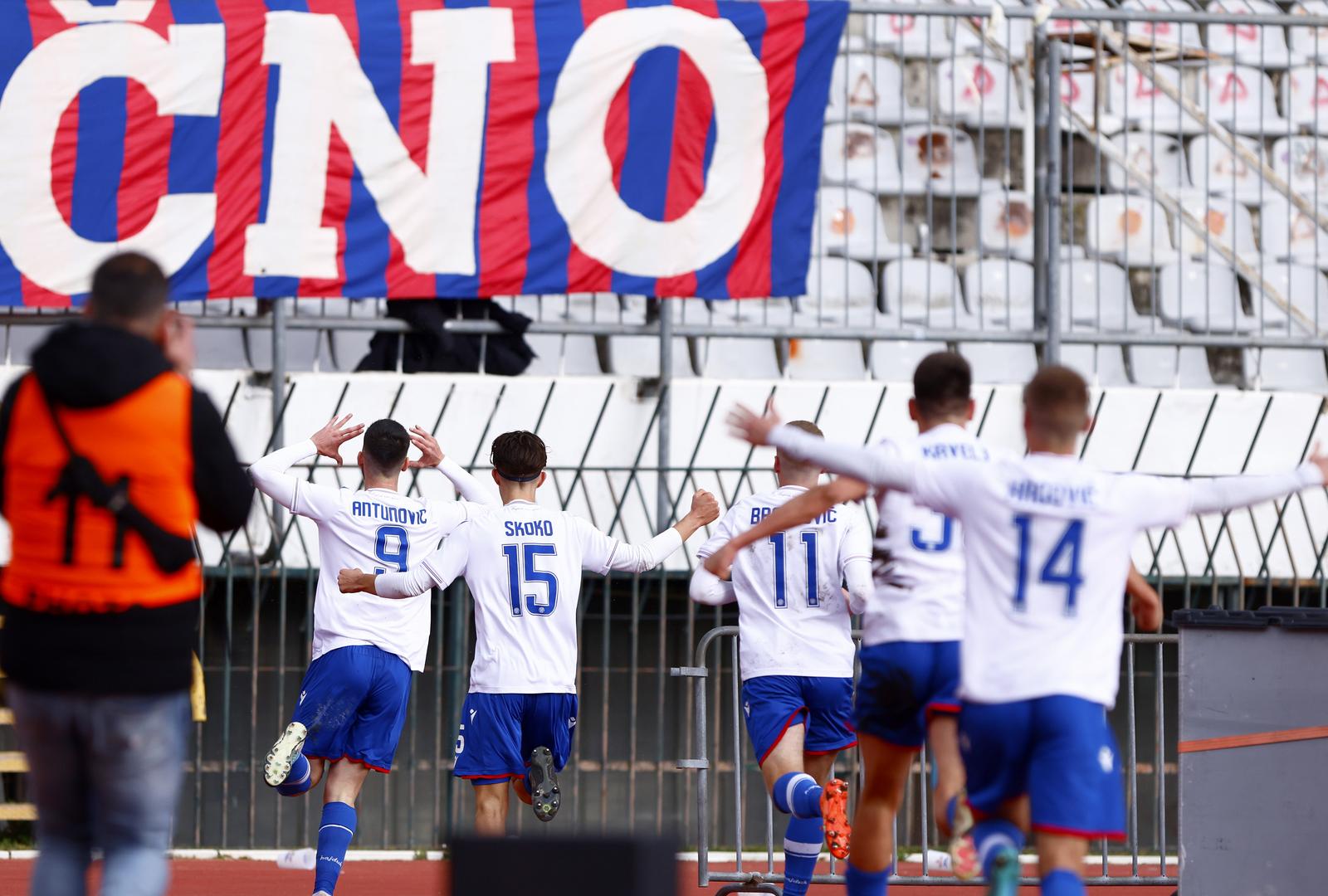 28.02.2023., Split - 1/8 finala Lige prvaka mladih, HNK Hajduk - FC Manchester City. Mate Antunovic Photo: Milan Sabic/PIXSELL