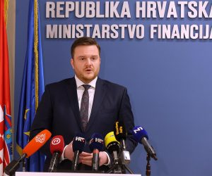 28.02.2023., Zagreb - Ministar financija Marko Primorac dao je izjavu u Ministarstvu financija. Photo: Goran Stanzl/PIXSELL