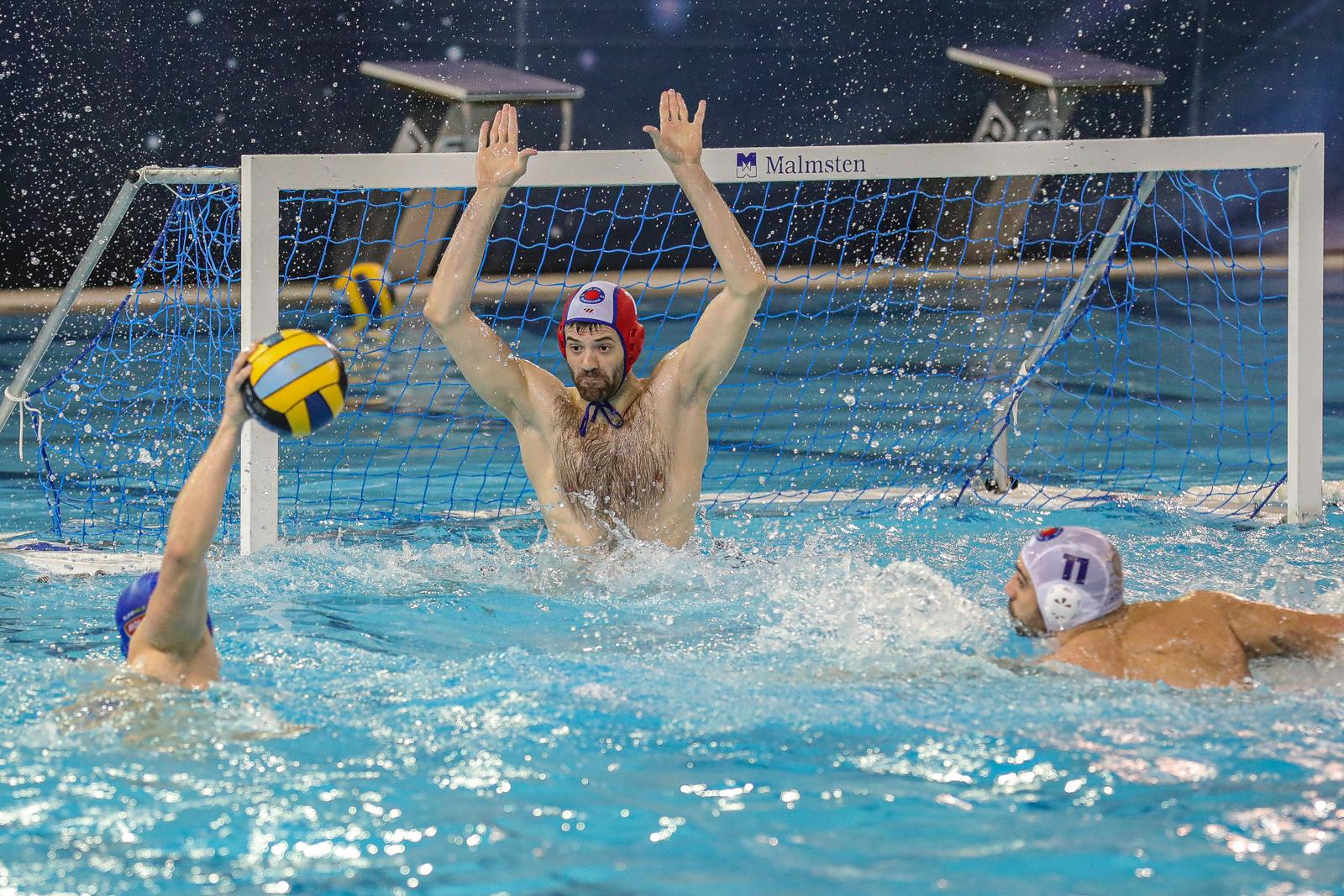 28.02.2023., Gradski bazen, Dubrovnik - LEN Liga prvaka, Jug Adriatic osiguranje - Genesys OSC. Toni Popadic Photo: Grgo Jelavic/PIXSELL