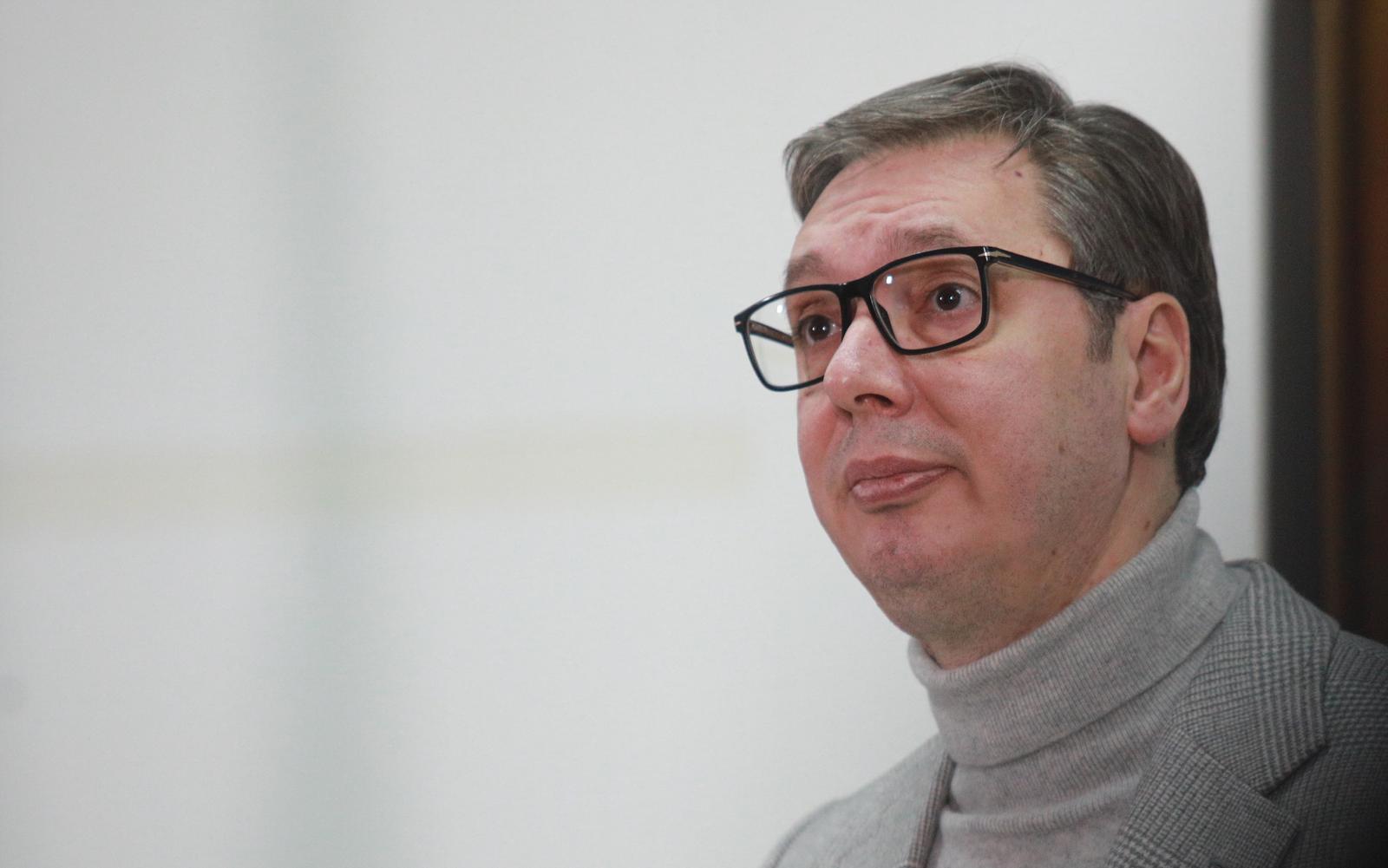 28, February, 2023, Belgrade - The meeting of the President of the Republic of Serbia, Aleksandar Vucic, with the EU Commissioner for Enlargement, Oliver Varhelyi. Oliver Varhelyi, Aleksandar Vucic.  

28, februar, 2023, Beograd - Sastanak predsednika Republike Srbije Aleksandara Vucica sa komesarom EU za prosirenje Oliverom Varheljijem.   Photo: Milos Tesic/PIXSELL