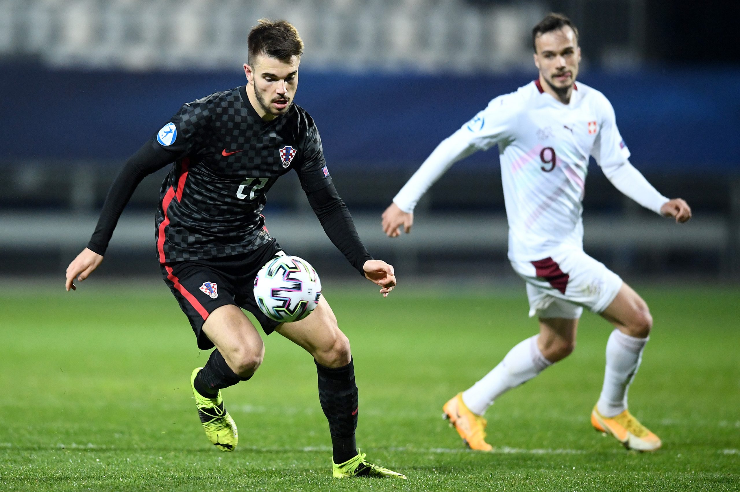 28.03.2021., stadion Bonifika, Koper, Slovenija - UEFA Europsko U21 prvenstvo, skupina D, Hrvatska - Svicarska. Mario Vuskovic   Photo: Marko Lukunic/PIXSELL
